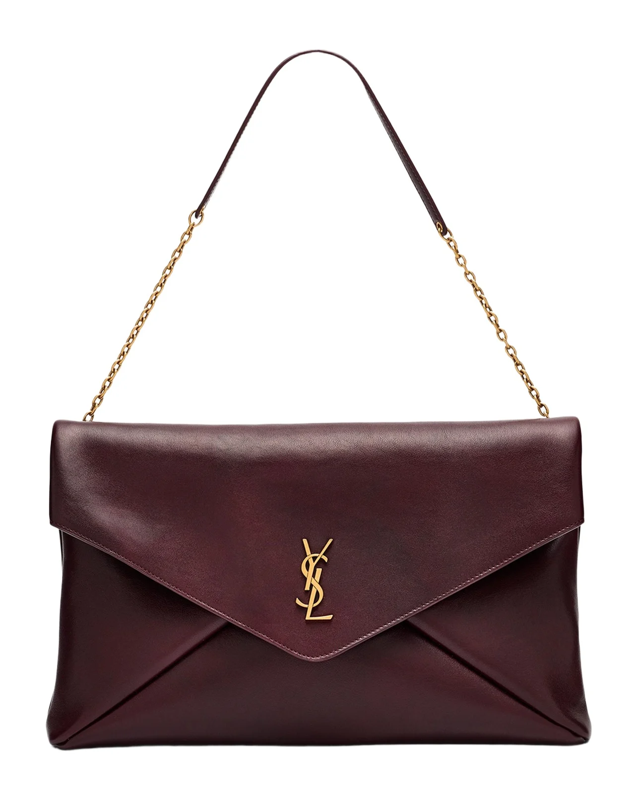 Cassandre YSL Envelope Flap Shoulder Bag in Leather