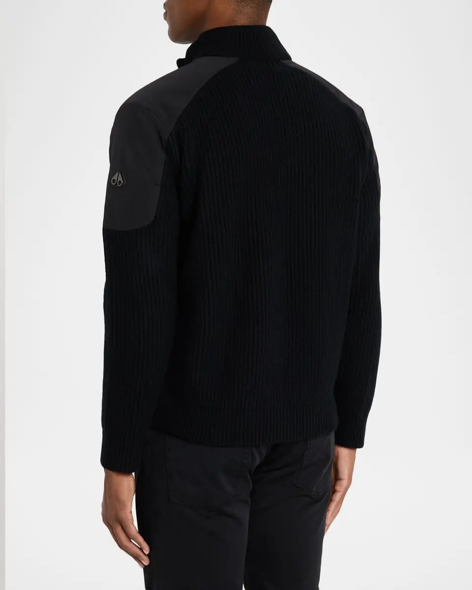 Moose Knuckles Men's Magnus Knit Hybrid Bomber Jacket | Thumbnail 3 Moose Knuckles Men's Magnus Knit Hybrid Bomber Jacket | Thumbnail 3