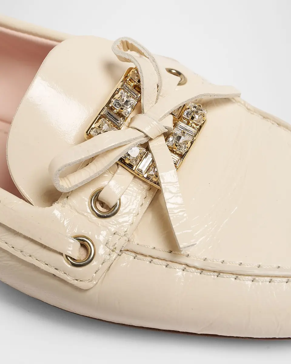 Roger Vivier Roundytoe Strass Leather Boat Loafers | Thumbnail 2 Roger Vivier Roundytoe Strass Leather Boat Loafers | Thumbnail 2