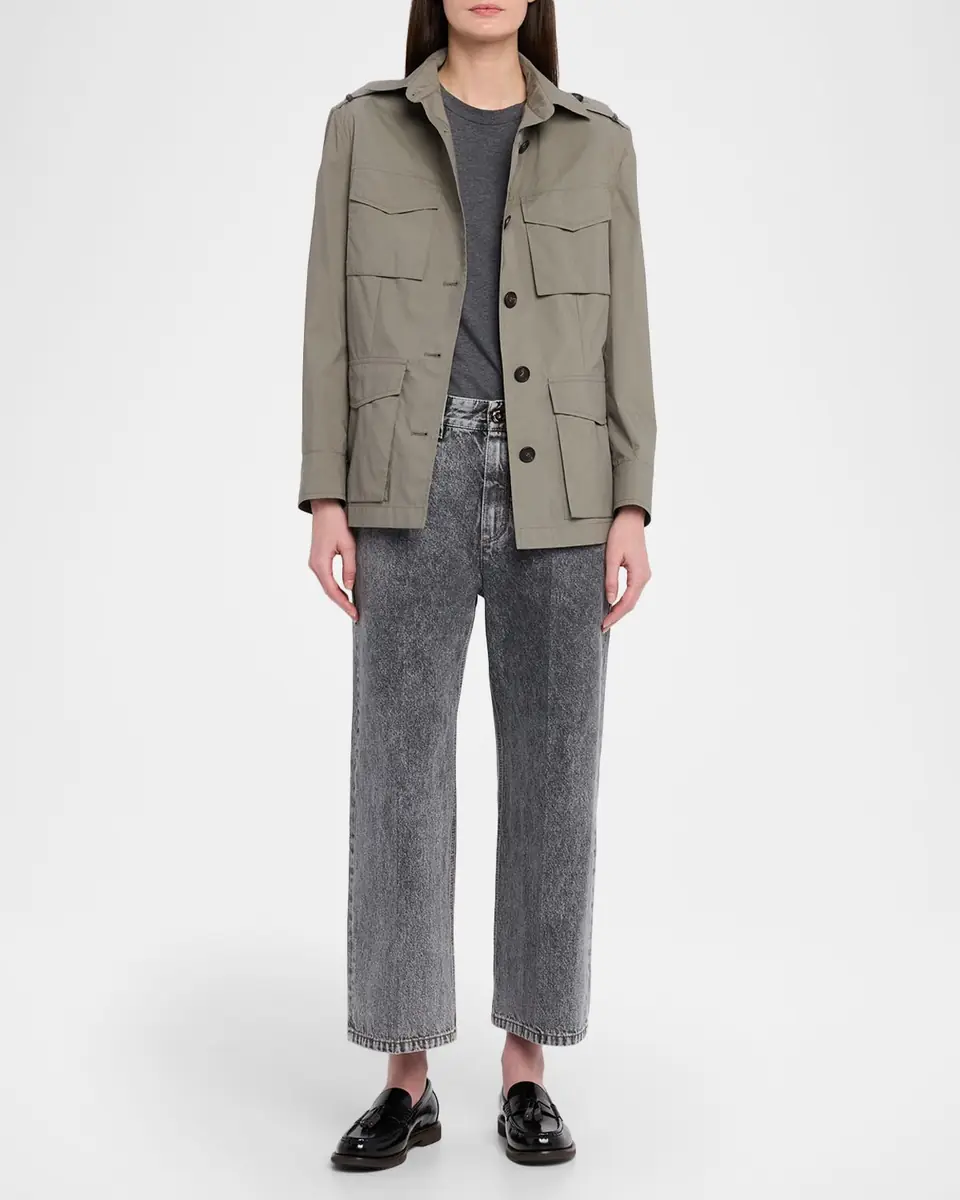 Brunello Cucinelli Contemporary Square Straight-Leg Capri Jeans | Thumbnail 2 Brunello Cucinelli Contemporary Square Straight-Leg Capri Jeans | Thumbnail 2