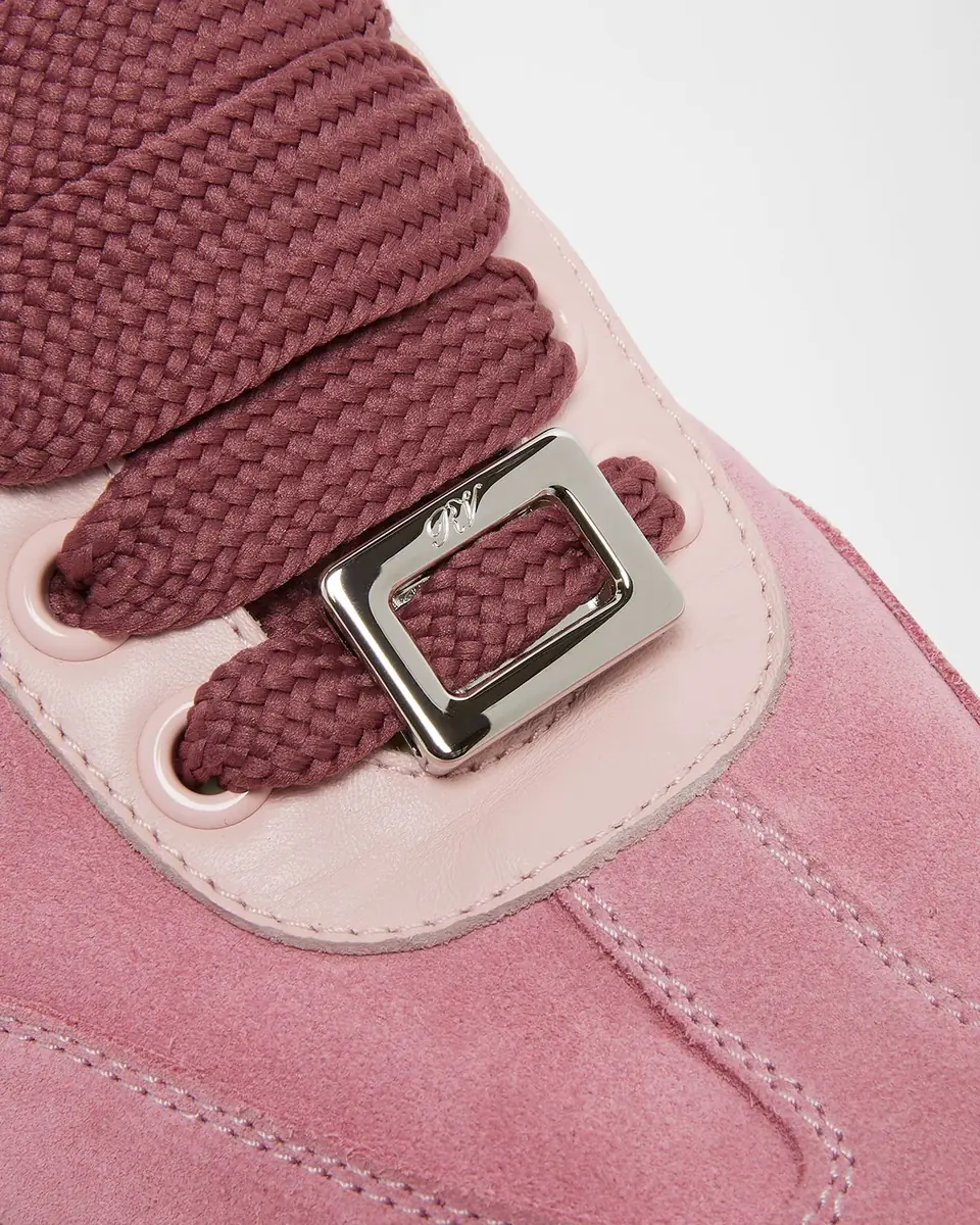 Roger Vivier Viv Mixed Leather Low-Top Sneakers | Thumbnail 3