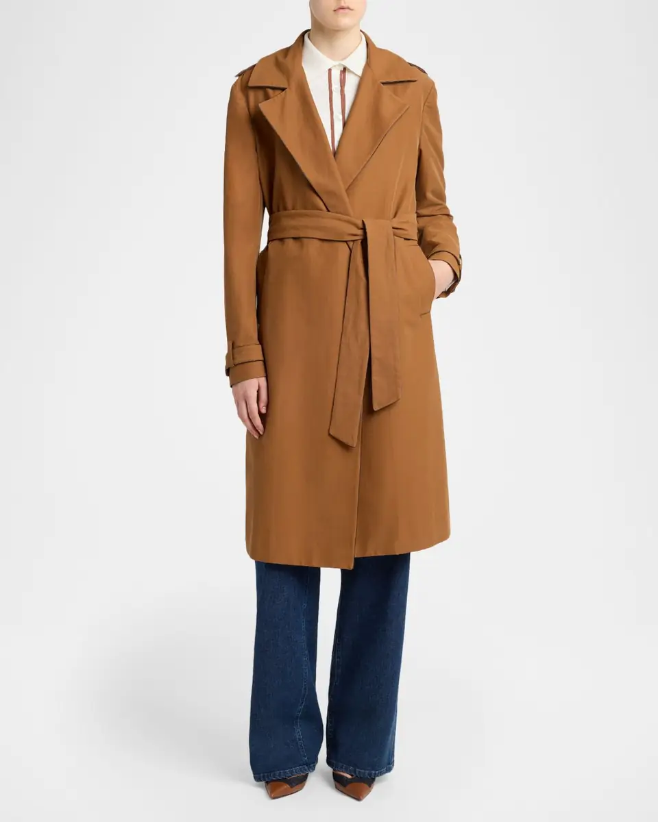 Kiton Belted Wrap Trench Coat | Thumbnail 2 Kiton Belted Wrap Trench Coat | Thumbnail 2