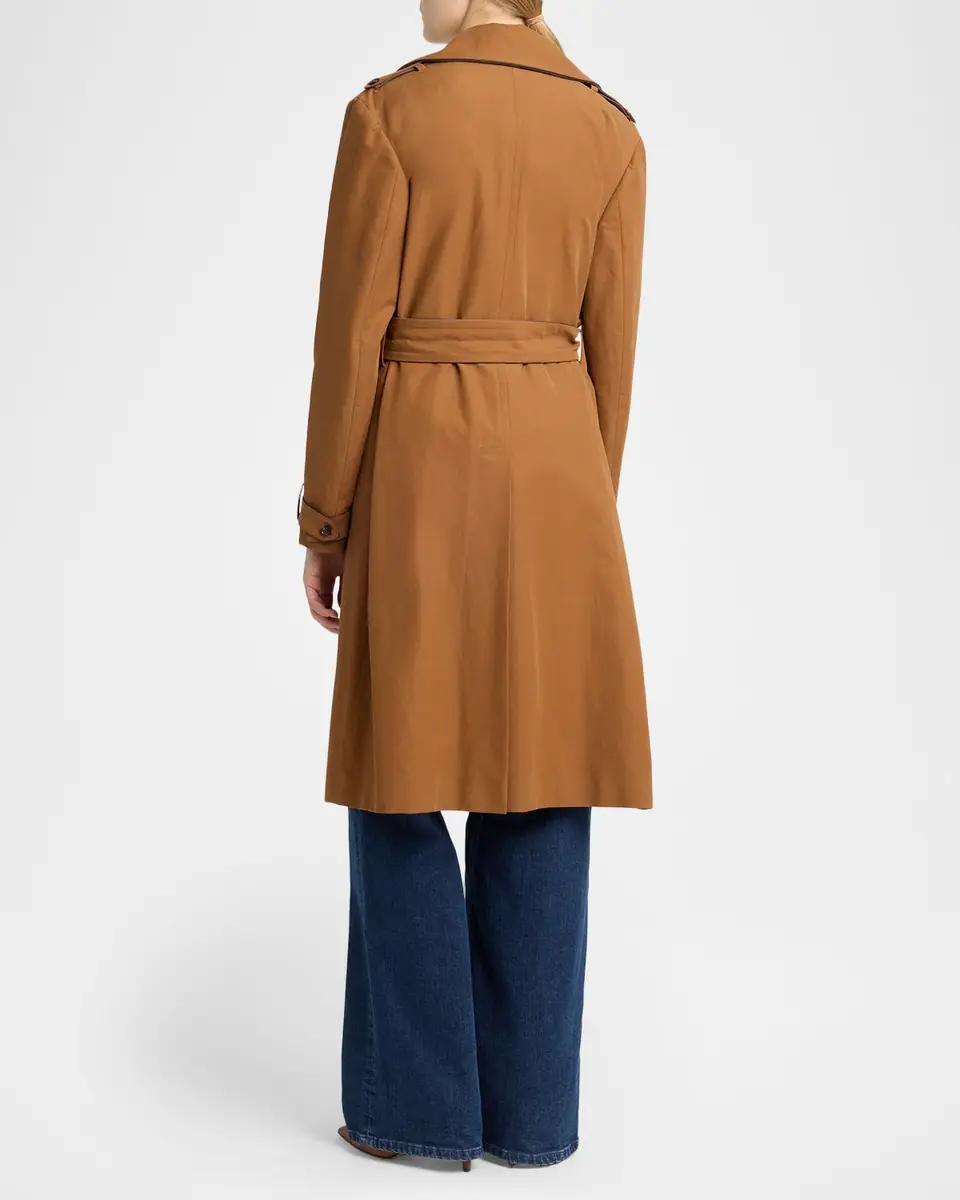 Kiton Belted Wrap Trench Coat | Thumbnail 3 Kiton Belted Wrap Trench Coat | Thumbnail 3