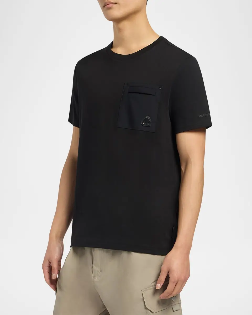 Moose Knuckles Men's Dalon T-Shirt with Logo Pocket | Thumbnail 3 Moose Knuckles Men's Dalon T-Shirt with Logo Pocket | Thumbnail 3