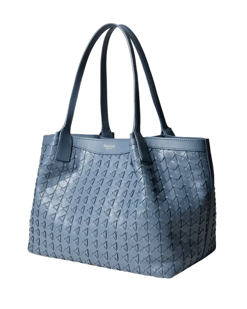 Serapian Secret Large Mosaico Leather Tote Bag | Image 1 Serapian Secret Large Mosaico Leather Tote Bag | Image 1
