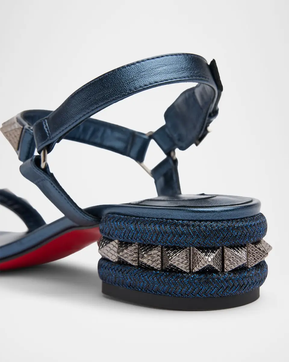 Christian Louboutin 30mm Pyra Metallic Nappa Leather Sandals | Thumbnail 2 Christian Louboutin 30mm Pyra Metallic Nappa Leather Sandals | Thumbnail 2