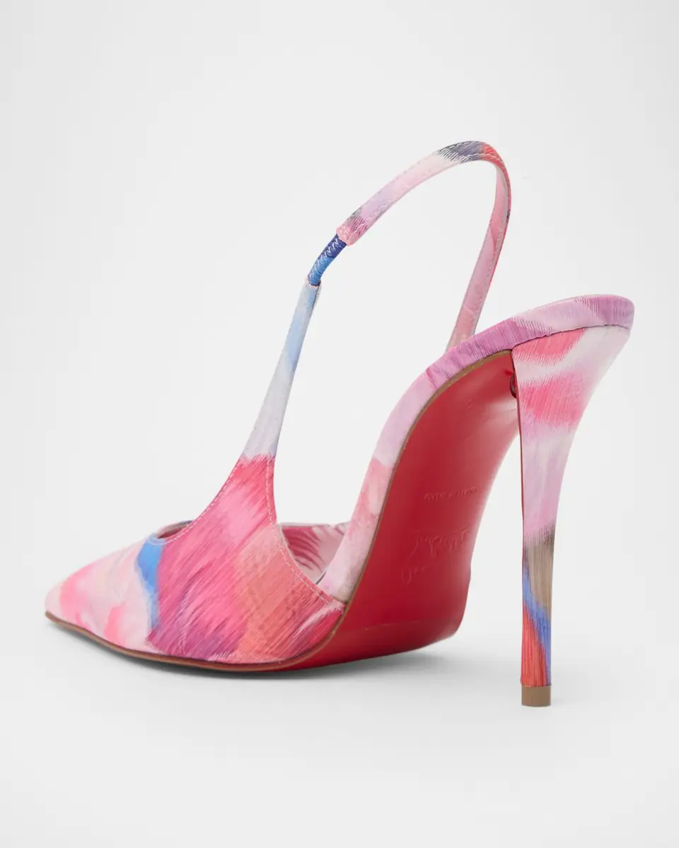 Christian Louboutin 100mm Miss Z Floral Slingback Pumps | Thumbnail 2 Christian Louboutin 100mm Miss Z Floral Slingback Pumps | Thumbnail 2
