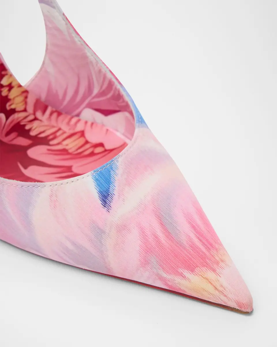 Christian Louboutin 100mm Miss Z Floral Slingback Pumps | Thumbnail 3 Christian Louboutin 100mm Miss Z Floral Slingback Pumps | Thumbnail 3