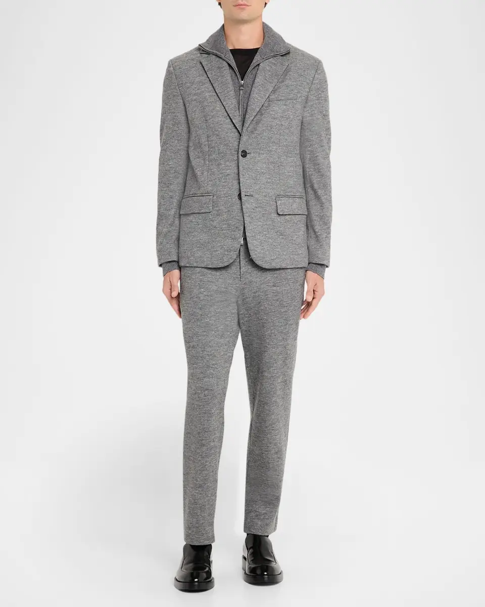 Simkhai Men's Tristen Single-Breasted Wool Blazer | Thumbnail 2 Simkhai Men's Tristen Single-Breasted Wool Blazer | Thumbnail 2