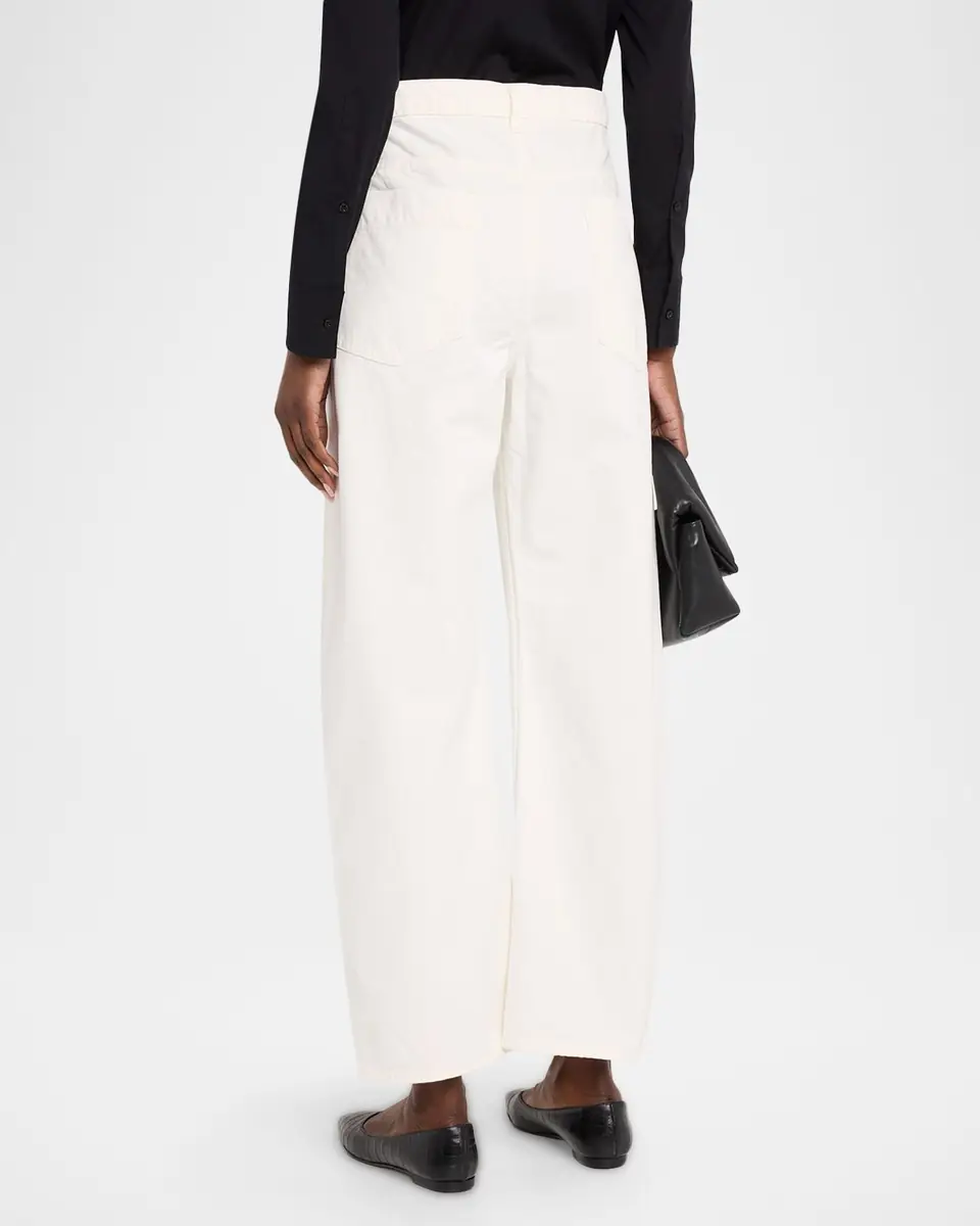 Nili Lotan Tribeca Barrel-Leg Ankle Jeans | Thumbnail 2 Nili Lotan Tribeca Barrel-Leg Ankle Jeans | Thumbnail 2