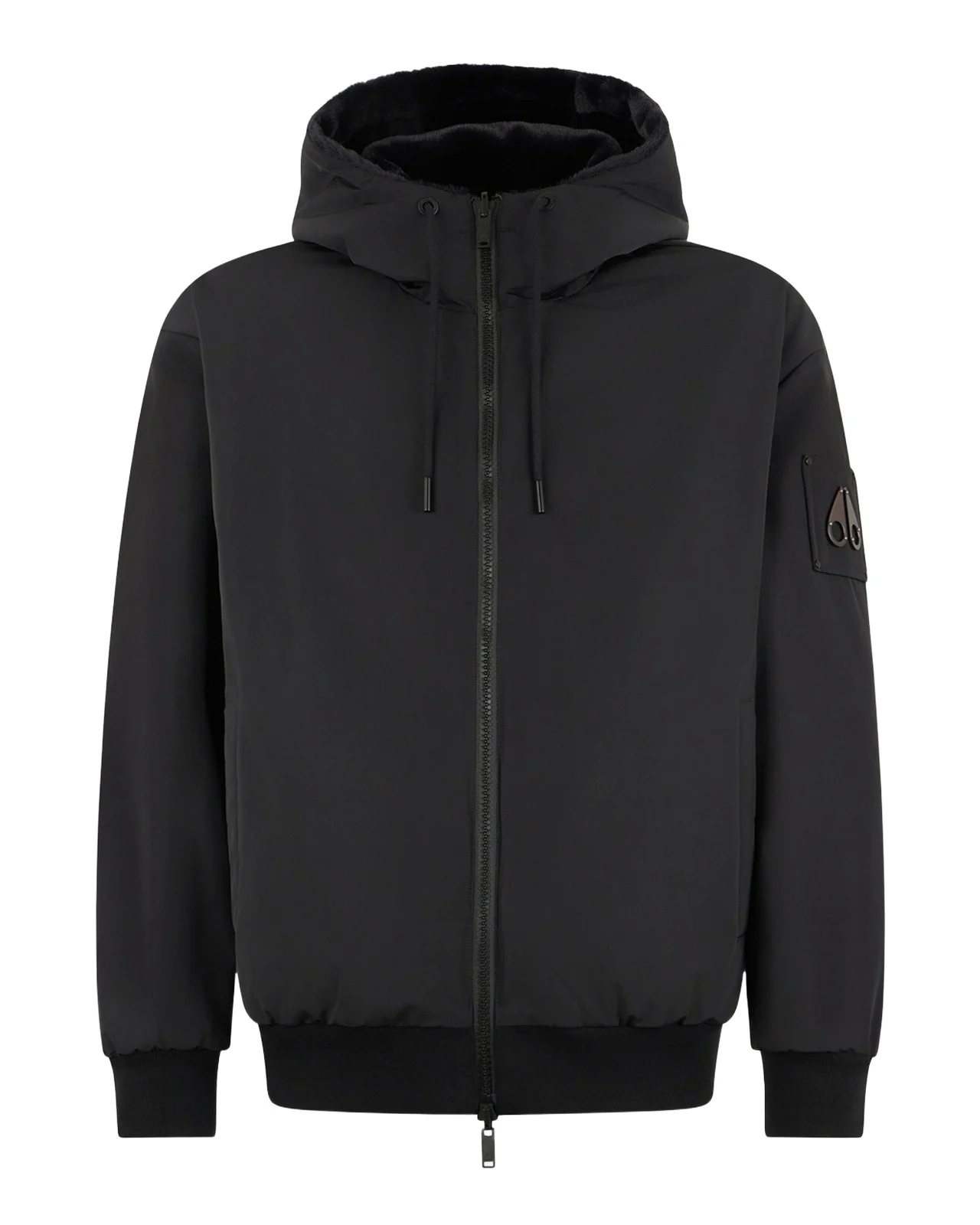 Moose Knuckles Men's Roland Reversible Bunny Jacket with Faux Fur