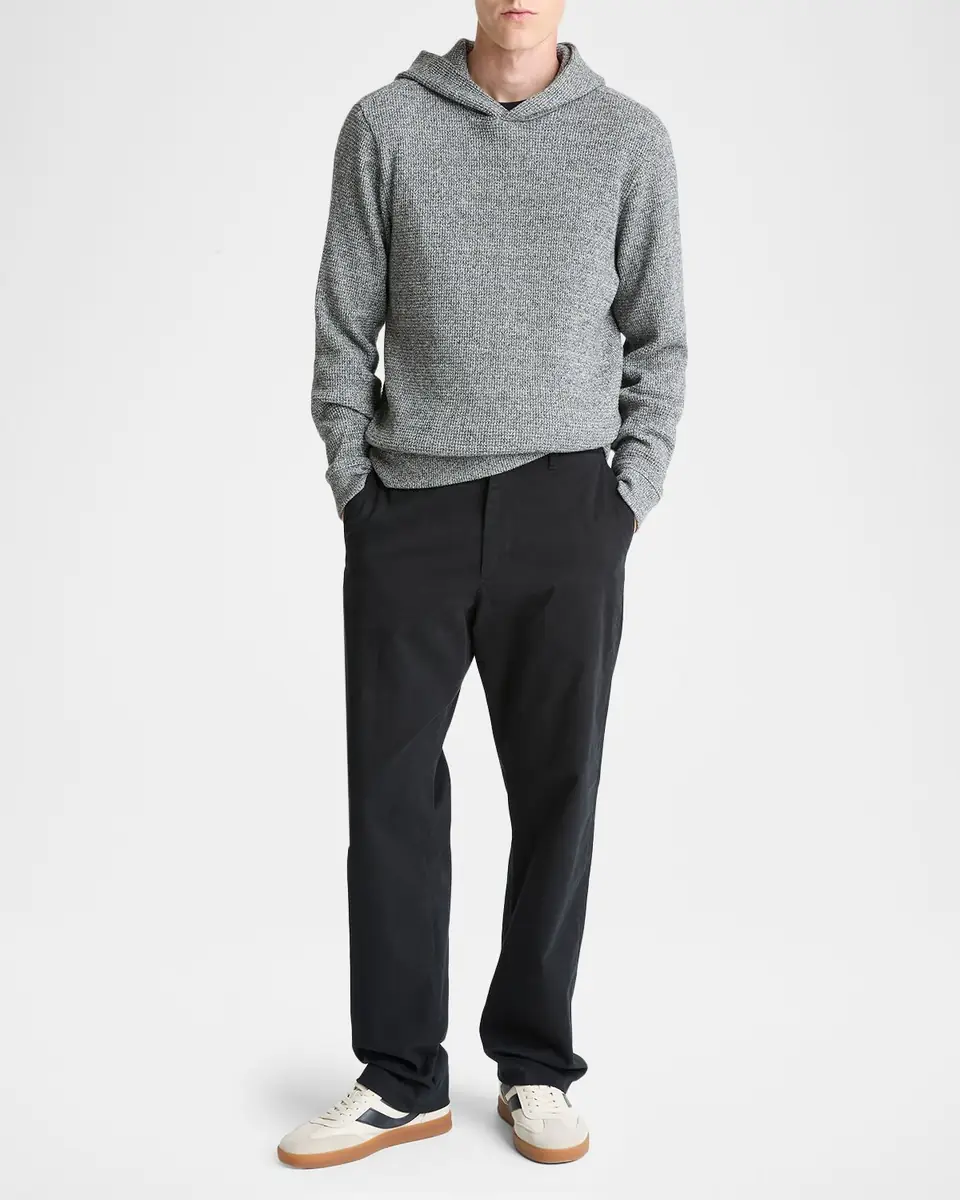 Vince Men's Brushed Waffle Hoodie | Thumbnail 2 Vince Men's Brushed Waffle Hoodie | Thumbnail 2