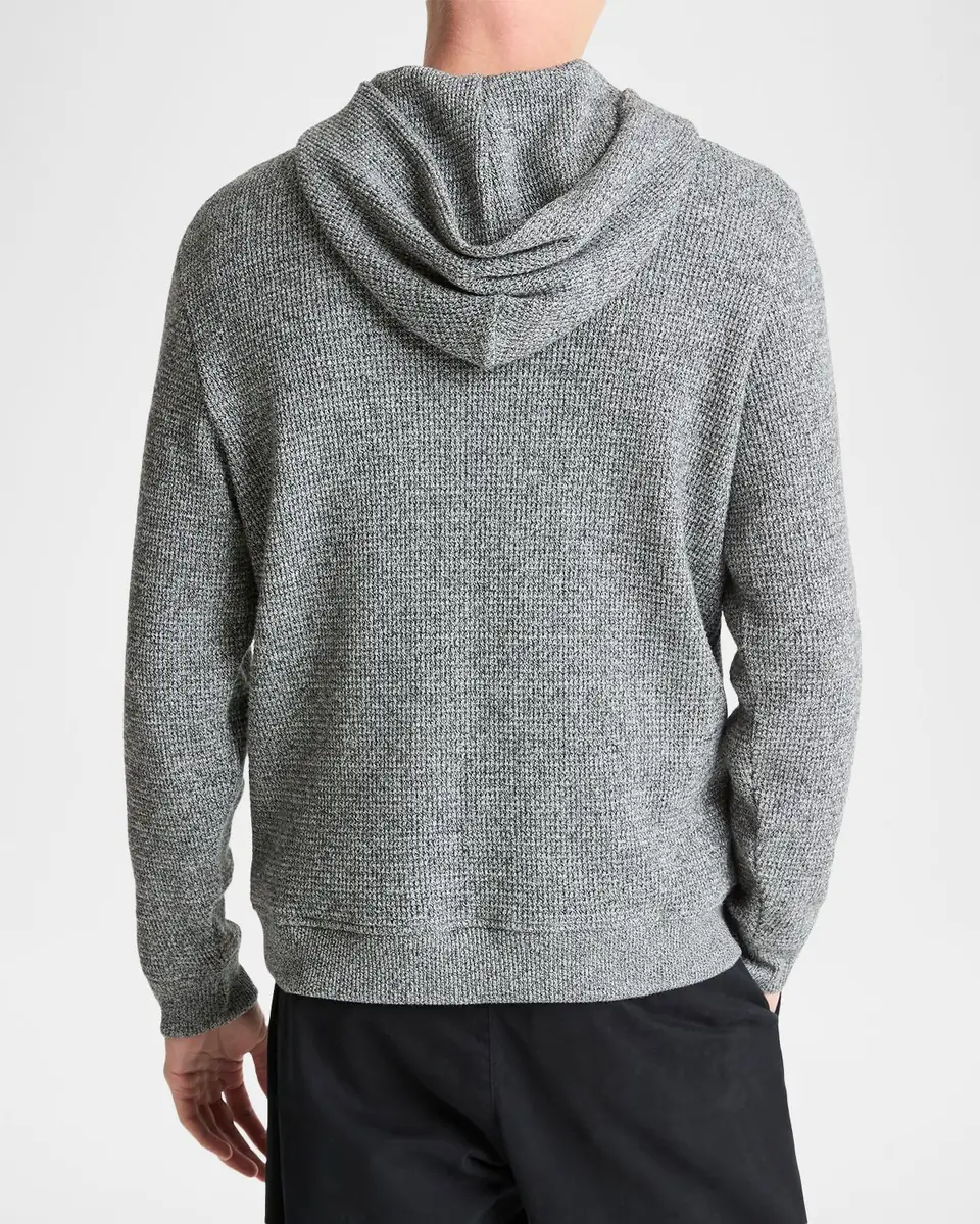Vince Men's Brushed Waffle Hoodie | Thumbnail 3 Vince Men's Brushed Waffle Hoodie | Thumbnail 3