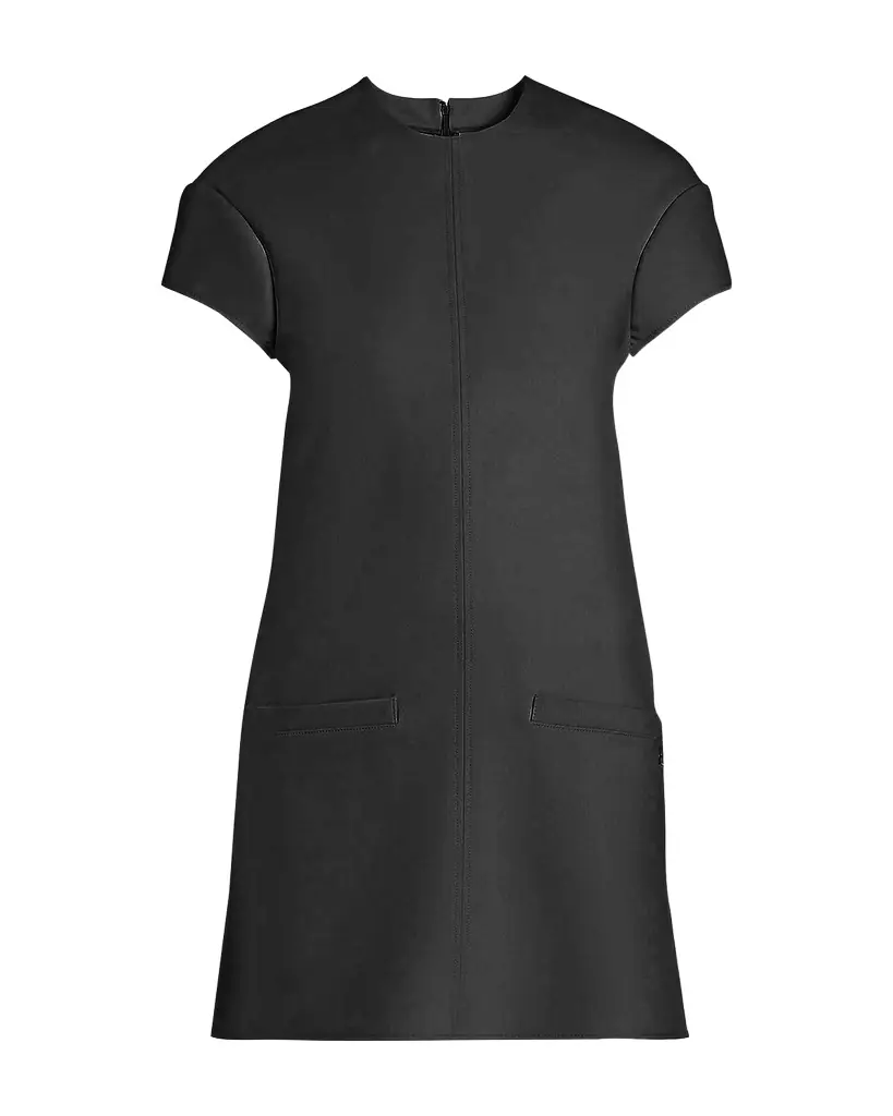 Courrèges Heritage Wool-Blend Cap-Sleeve Mini Dress | Image 1 Courrèges Heritage Wool-Blend Cap-Sleeve Mini Dress | Image 1