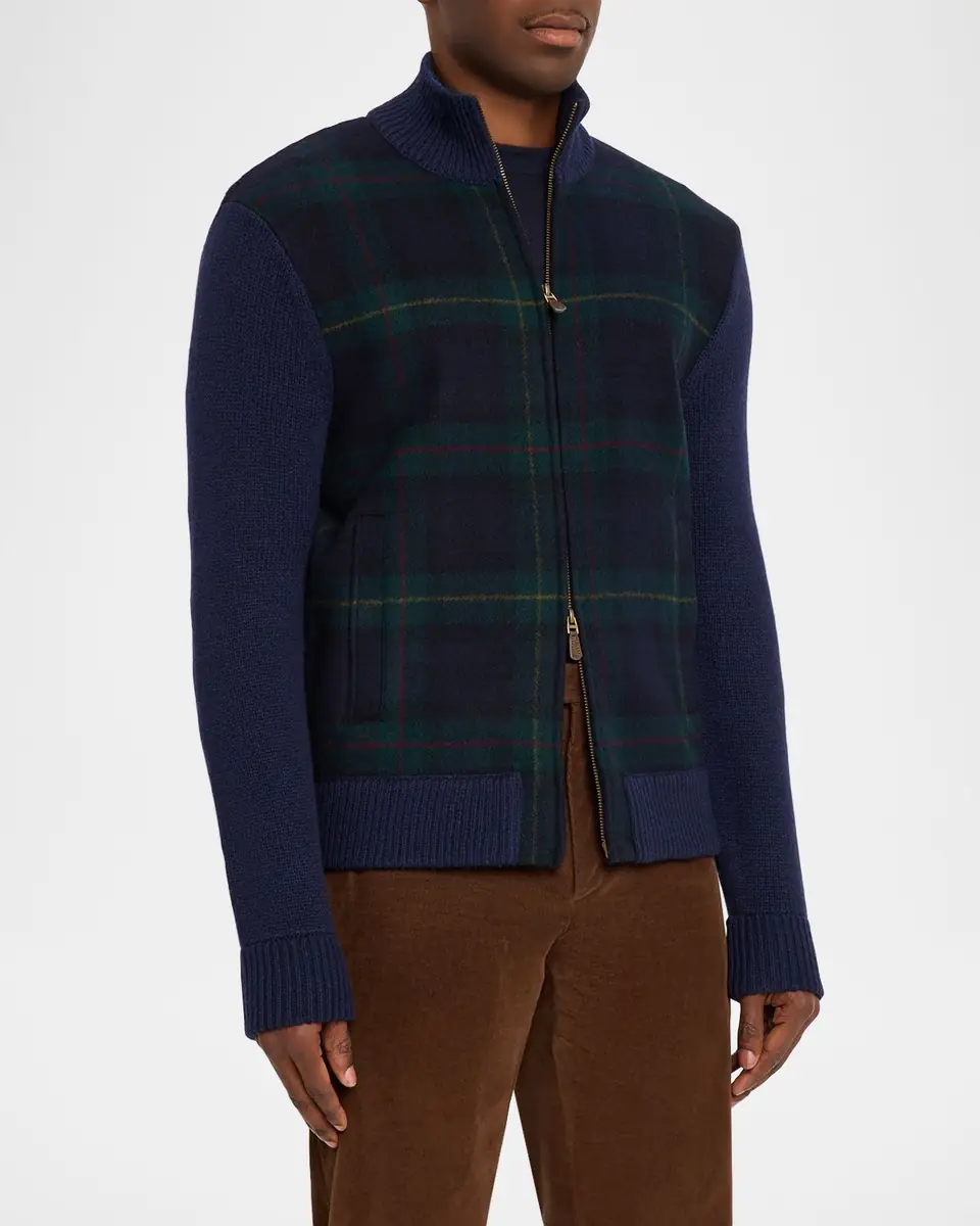 Polo Ralph Lauren Men's The Polo Tartan Full-Zip Sweater | Thumbnail 3 Polo Ralph Lauren Men's The Polo Tartan Full-Zip Sweater | Thumbnail 3