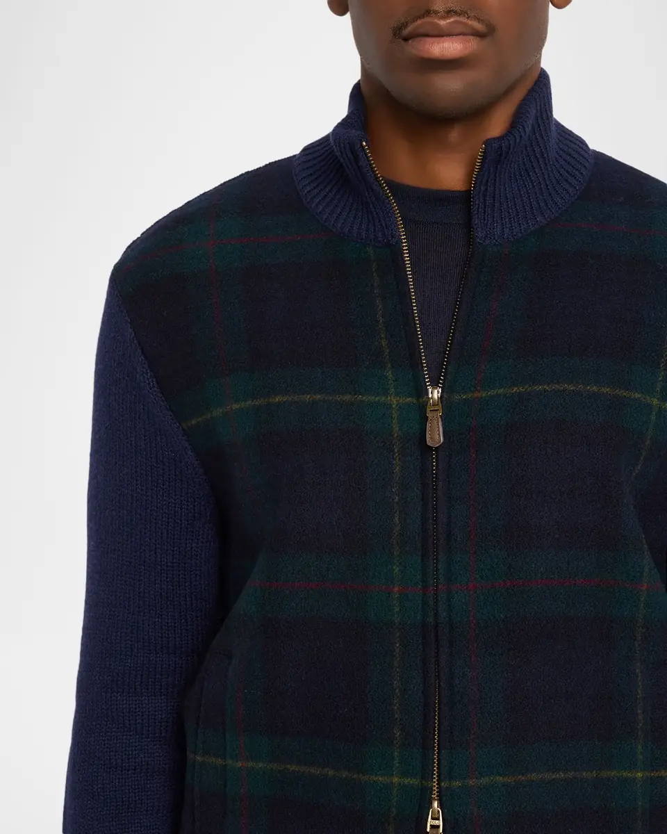 Polo Ralph Lauren Men's The Polo Tartan Full-Zip Sweater | Thumbnail 4 Polo Ralph Lauren Men's The Polo Tartan Full-Zip Sweater | Thumbnail 4