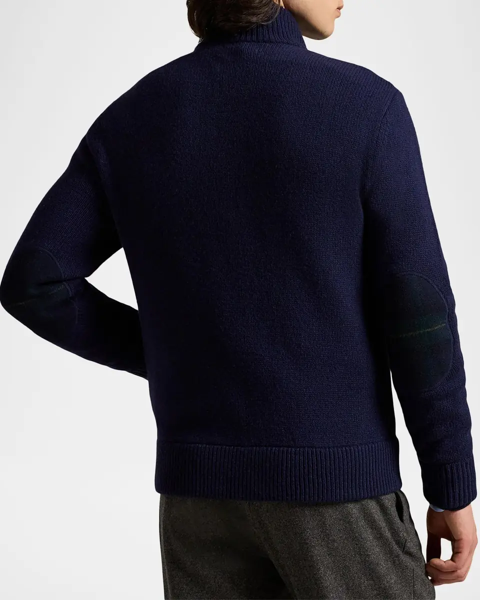 Polo Ralph Lauren Men's The Polo Tartan Full-Zip Sweater | Thumbnail 6 Polo Ralph Lauren Men's The Polo Tartan Full-Zip Sweater | Thumbnail 6
