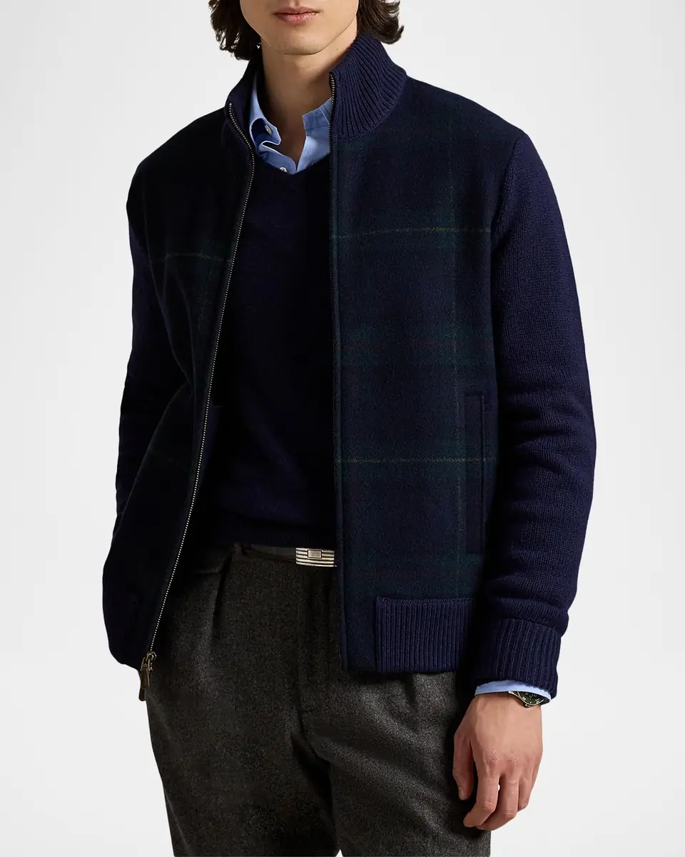 Polo Ralph Lauren Men's The Polo Tartan Full-Zip Sweater | Thumbnail 7 Polo Ralph Lauren Men's The Polo Tartan Full-Zip Sweater | Thumbnail 7