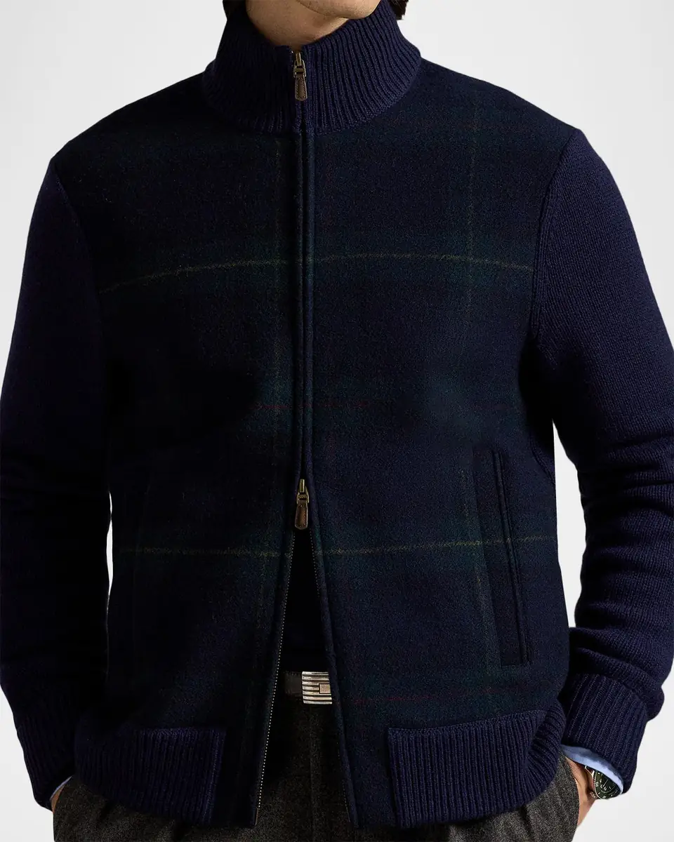 Polo Ralph Lauren Men's The Polo Tartan Full-Zip Sweater | Thumbnail 9 Polo Ralph Lauren Men's The Polo Tartan Full-Zip Sweater | Thumbnail 9