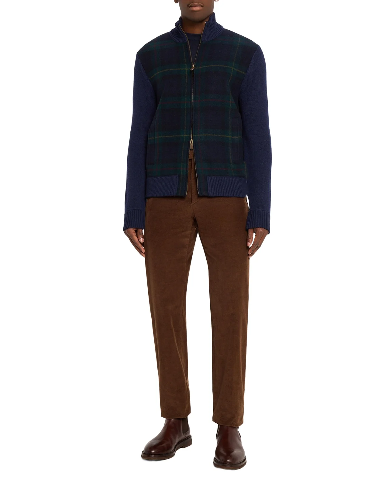 Men's The Polo Tartan Full-Zip Sweater