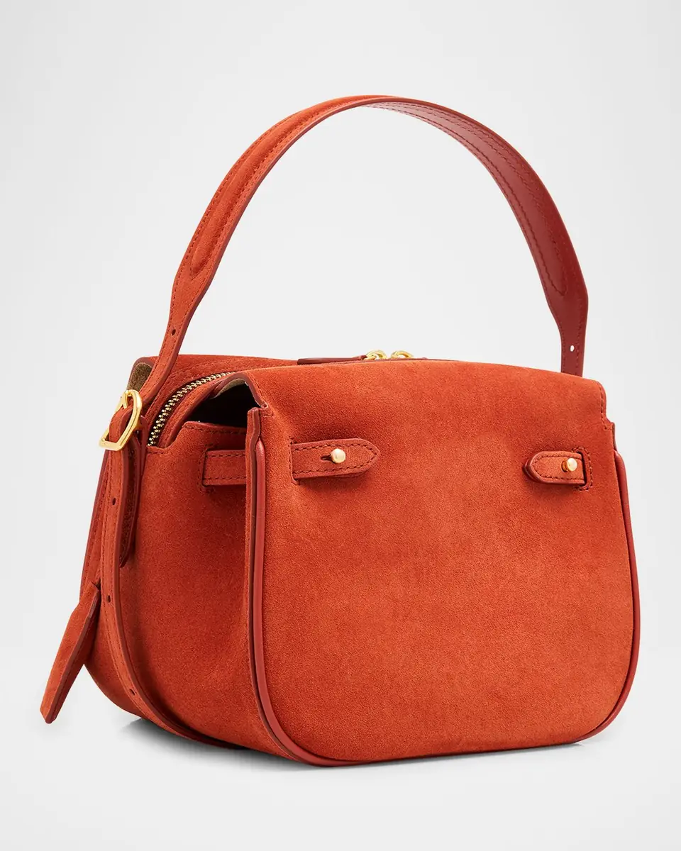 Polo Ralph Lauren Polo ID Suede Mini Satchel | Thumbnail 2