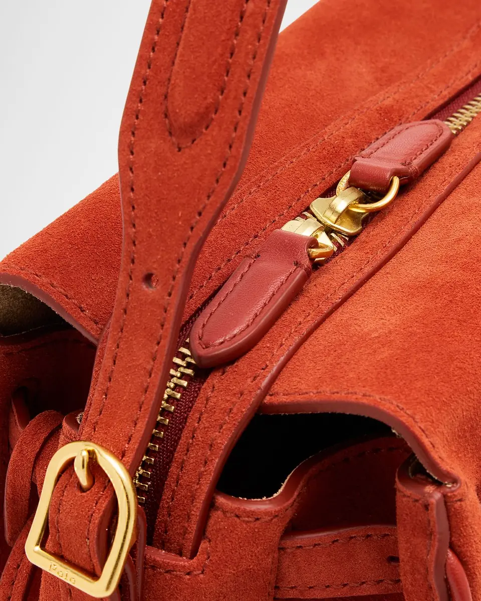 Polo Ralph Lauren Polo ID Suede Mini Satchel | Thumbnail 5