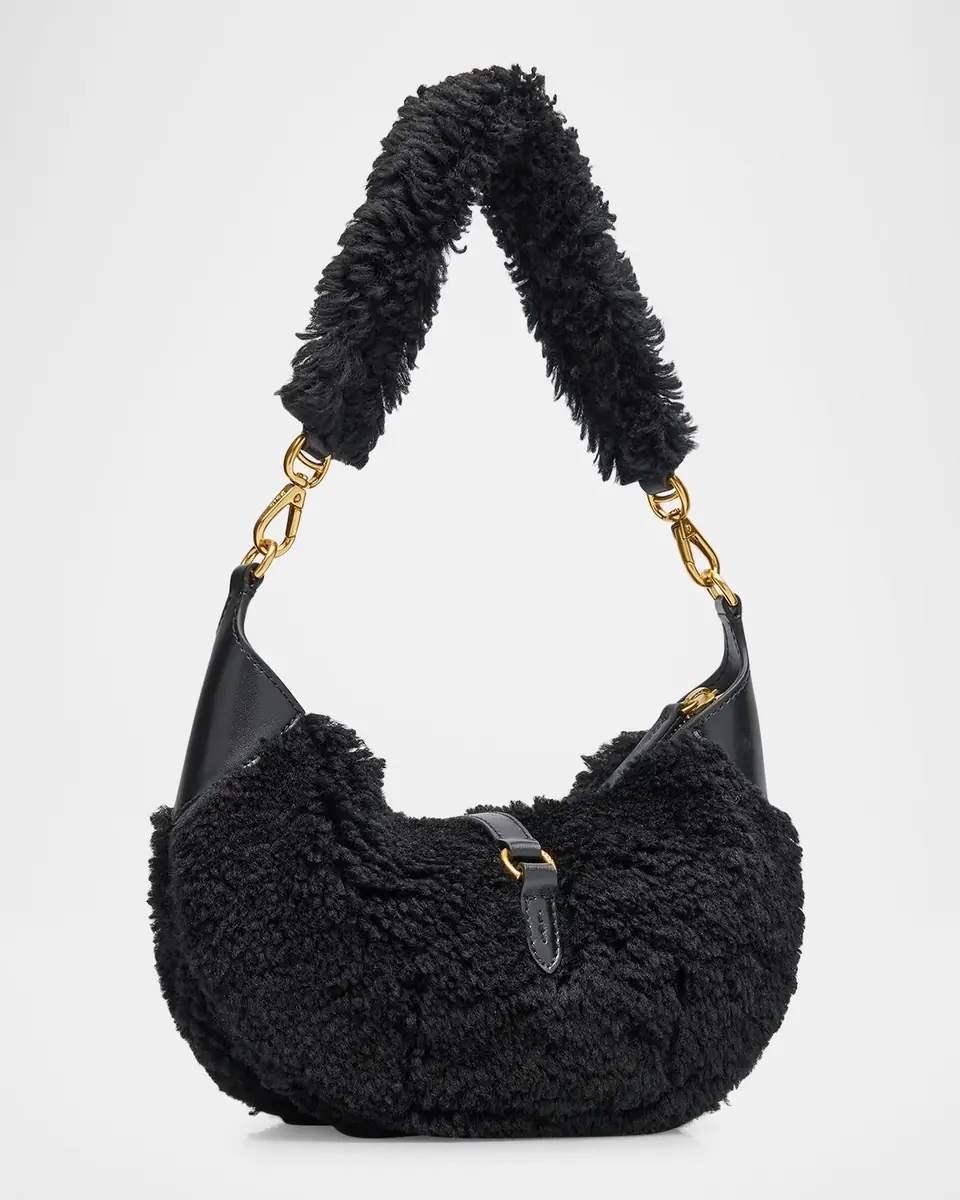 Polo Ralph Lauren Polo ID Shearling Mini Shoulder Bag | Thumbnail 3 Polo Ralph Lauren Polo ID Shearling Mini Shoulder Bag | Thumbnail 3