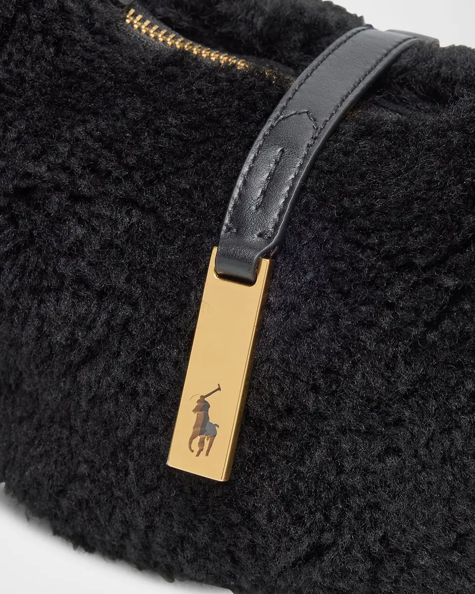 Polo Ralph Lauren Polo ID Shearling Mini Shoulder Bag | Thumbnail 6 Polo Ralph Lauren Polo ID Shearling Mini Shoulder Bag | Thumbnail 6
