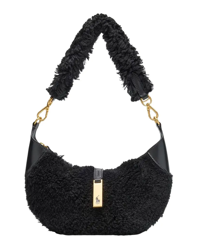 Polo ID Shearling Mini Shoulder Bag Polo ID Shearling Mini Shoulder Bag