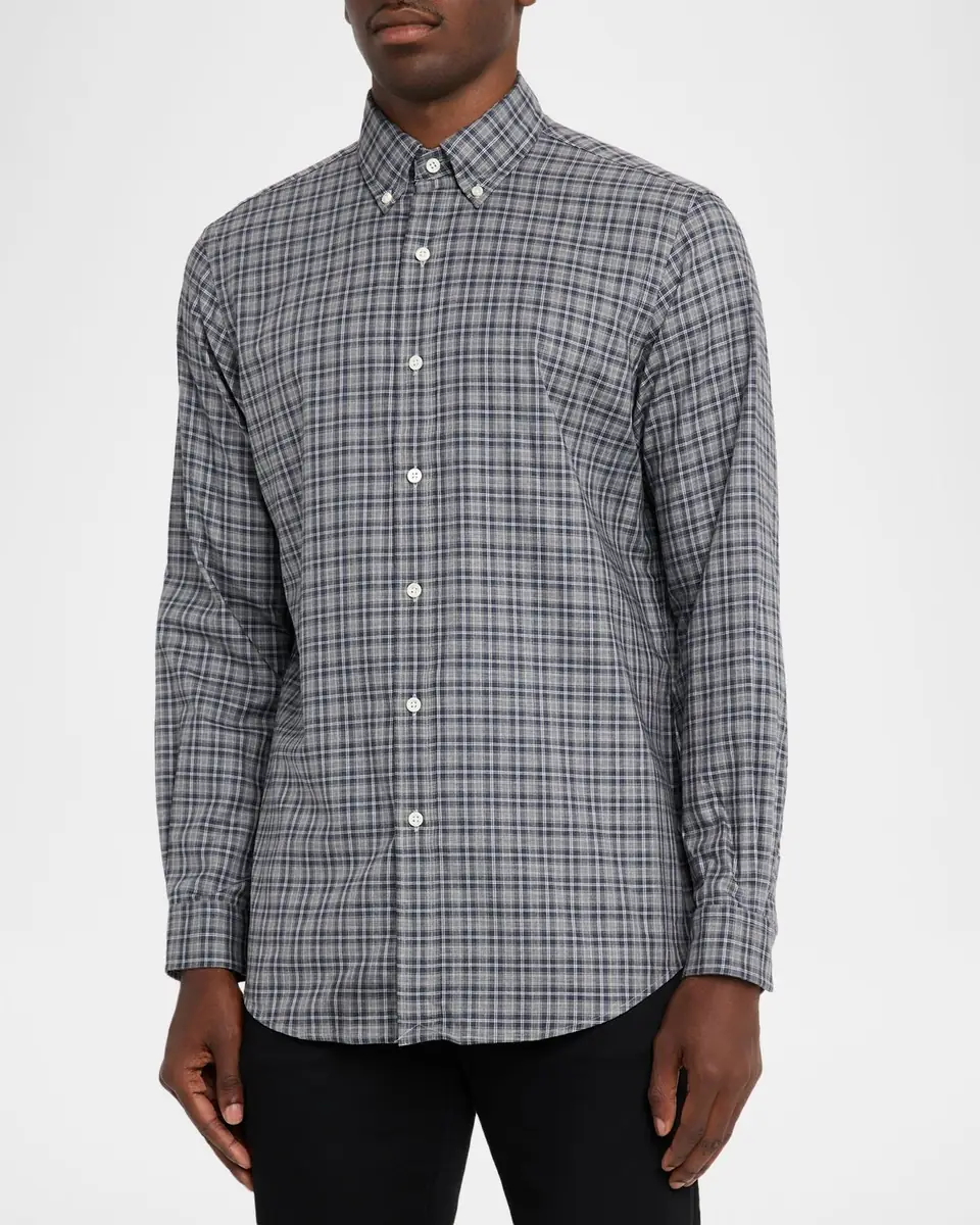 Polo Ralph Lauren Men's Classic Fit Plaid Twill Button-Down Shirt | Thumbnail 4 Polo Ralph Lauren Men's Classic Fit Plaid Twill Button-Down Shirt | Thumbnail 4