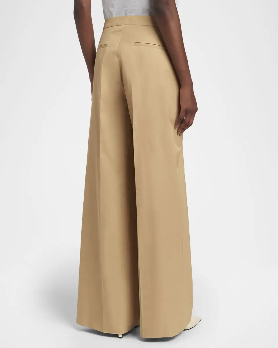 Jil Sander Mid-Rise Cotton Wide-Leg Pants | Thumbnail 3 Jil Sander Mid-Rise Cotton Wide-Leg Pants | Thumbnail 3