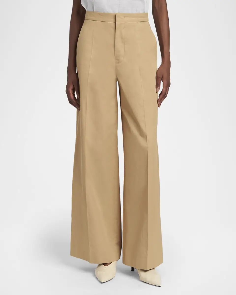 Jil Sander Mid-Rise Cotton Wide-Leg Pants | Thumbnail 4 Jil Sander Mid-Rise Cotton Wide-Leg Pants | Thumbnail 4