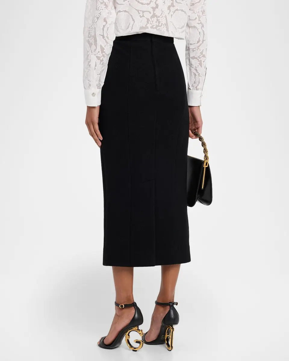 Dolce & Gabbana Brushed Wool Midi Pencil Skirt | Thumbnail 2 Dolce & Gabbana Brushed Wool Midi Pencil Skirt | Thumbnail 2