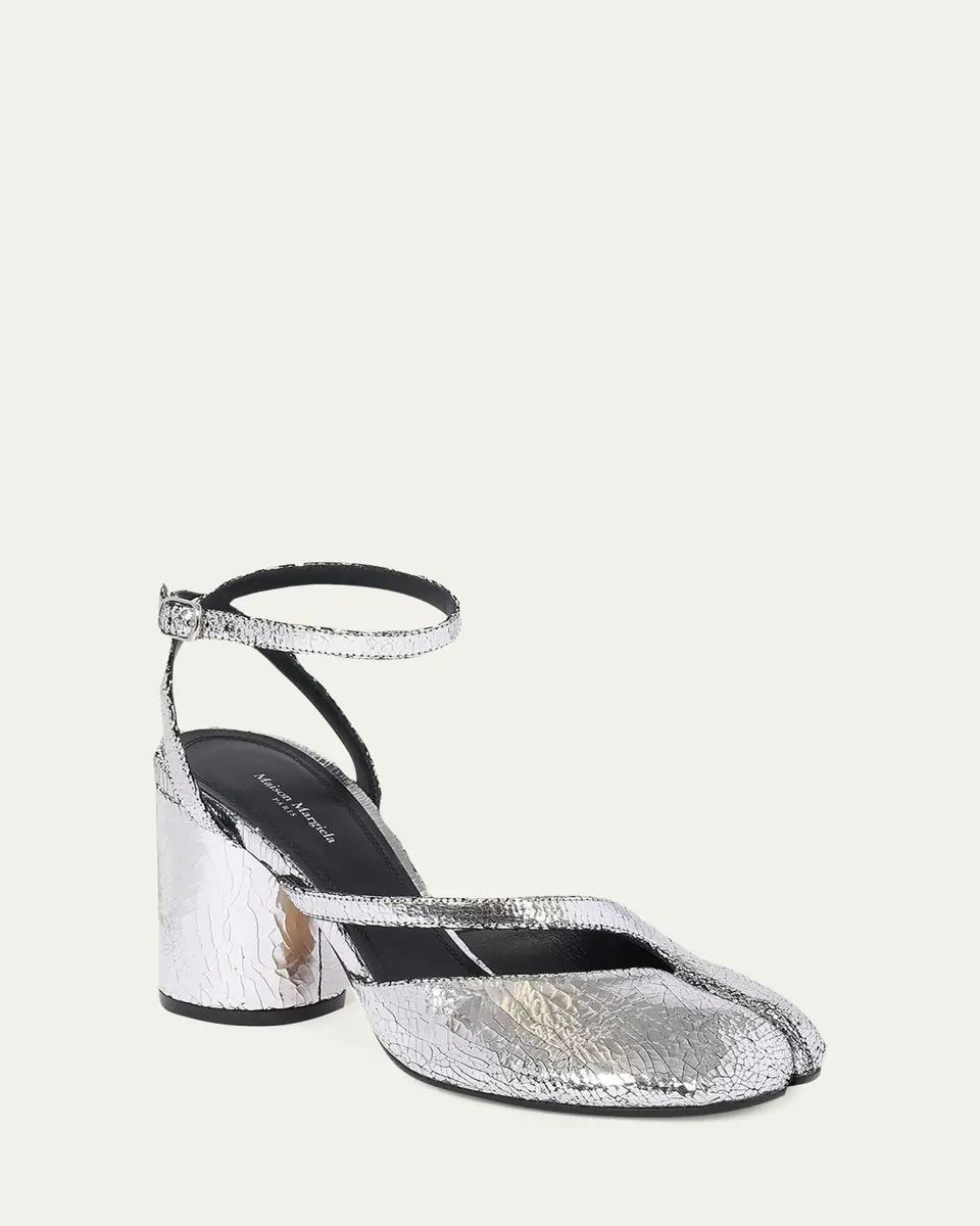Maison Margiela Tabi Broken Mirror Leather Split-Toe Pumps | Thumbnail 2 Maison Margiela Tabi Broken Mirror Leather Split-Toe Pumps | Thumbnail 2