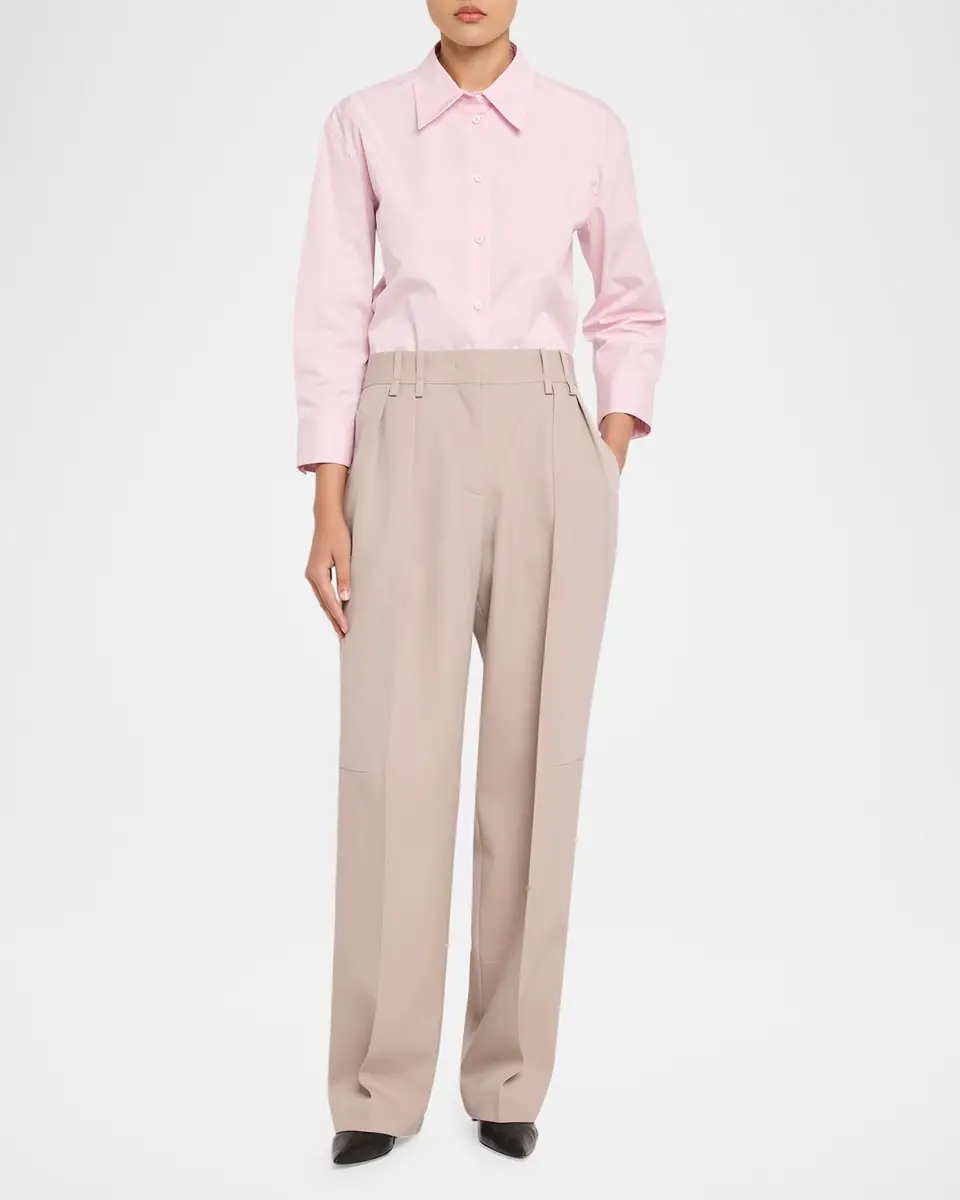 Jil Sander Cotton Poplin Button-Down Shirt | Thumbnail 2 Jil Sander Cotton Poplin Button-Down Shirt | Thumbnail 2
