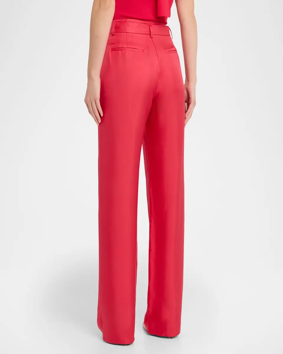 Lapointe Silky Twill Belted Pants | Thumbnail 3