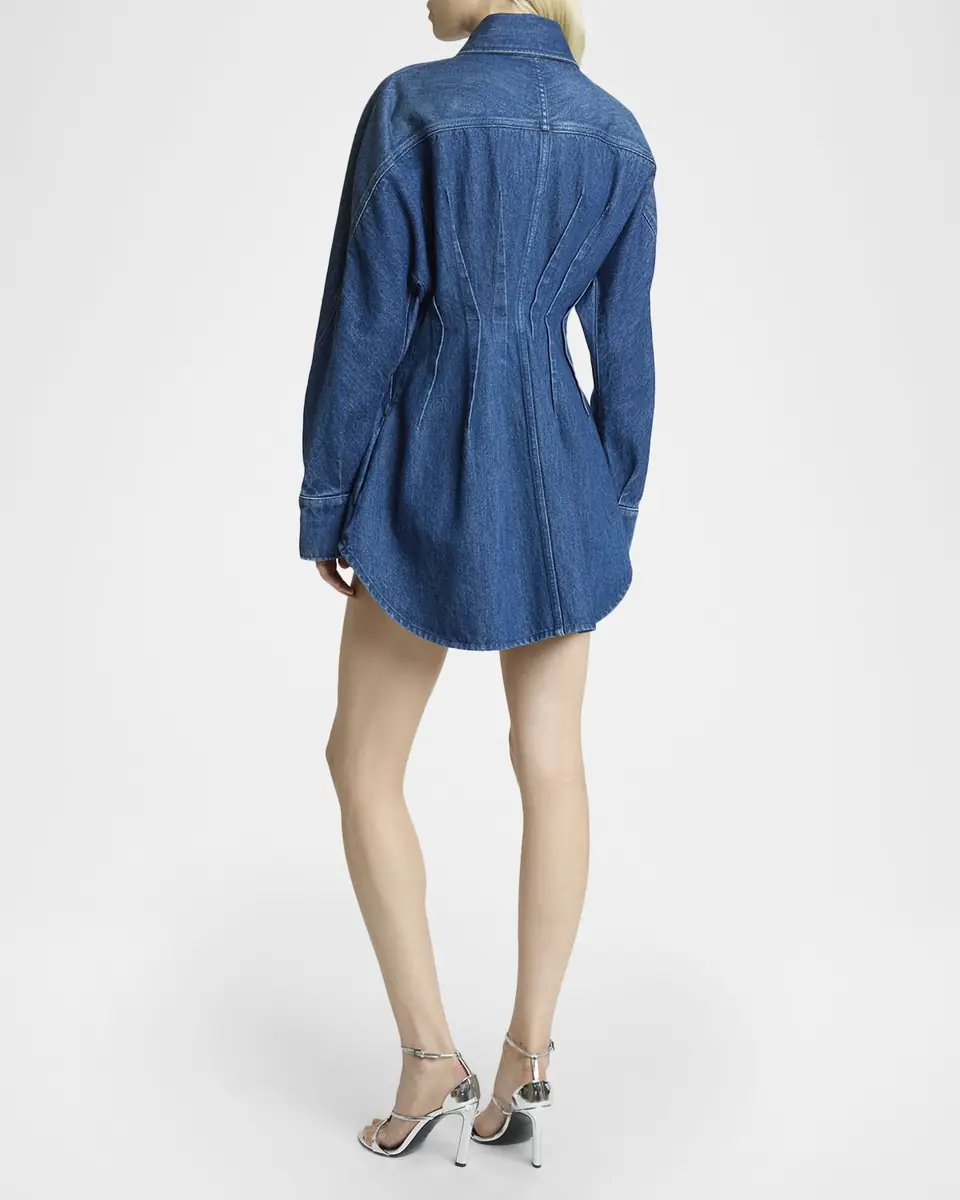 Givenchy Short Waisted Denim Dress | Thumbnail 3