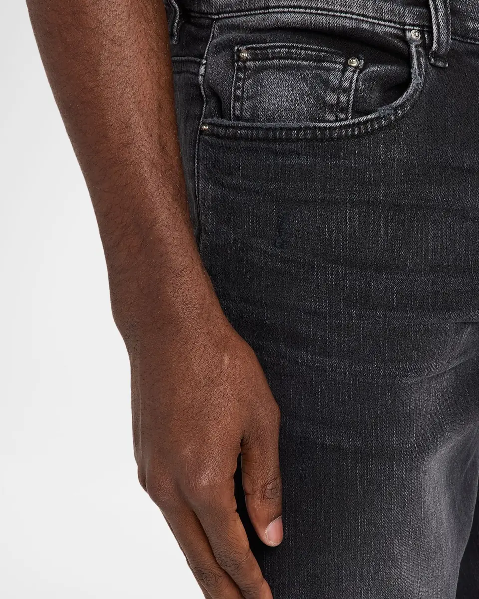AMIRI Men's Mx1 Ultrasuede-Repaired Stretch Denim Jeans | Thumbnail 5 AMIRI Men's Mx1 Ultrasuede-Repaired Stretch Denim Jeans | Thumbnail 5