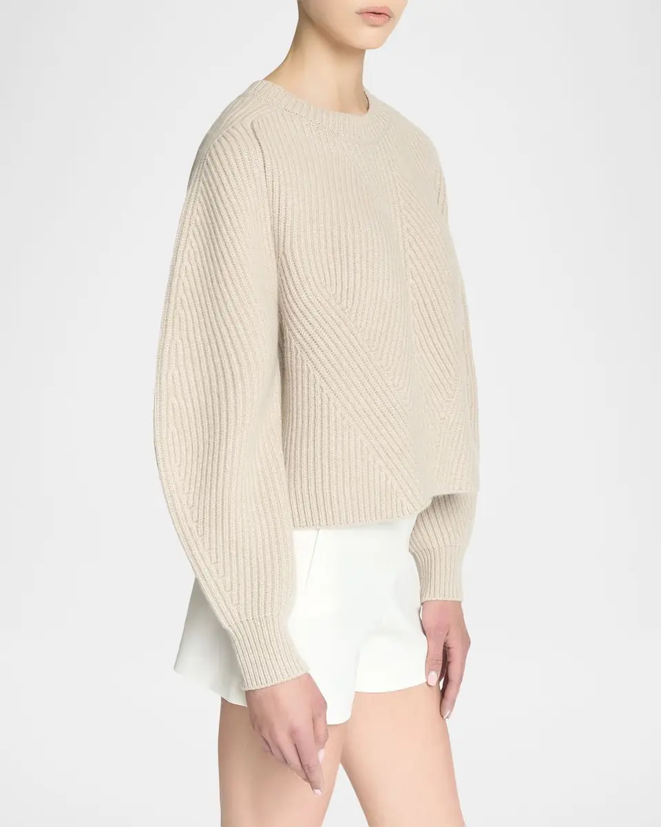 Malo Dafne Cashmere Rib Crewneck Sweater | Thumbnail 4 Malo Dafne Cashmere Rib Crewneck Sweater | Thumbnail 4