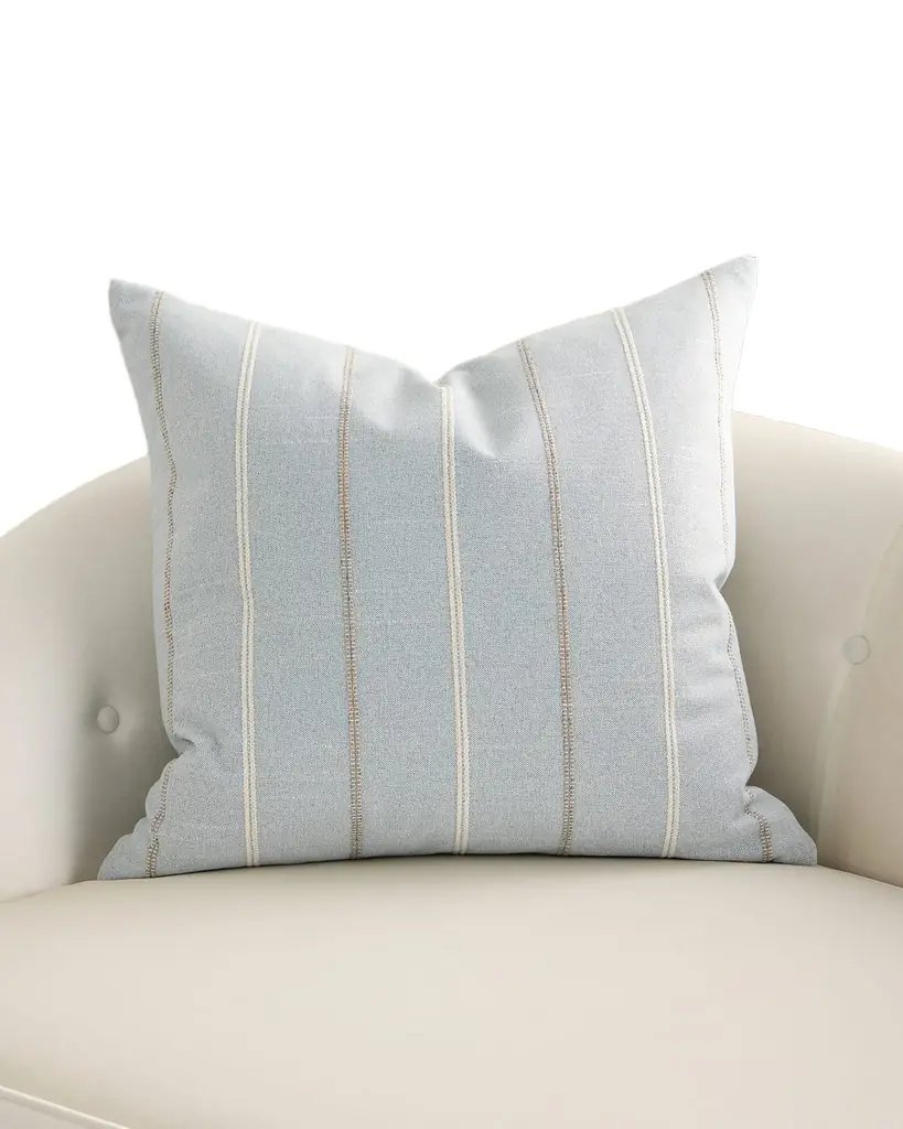 D.V. KAP Home Greenwich Striped Pillow, 24" Square | Image 1 D.V. KAP Home Greenwich Striped Pillow, 24" Square | Image 1