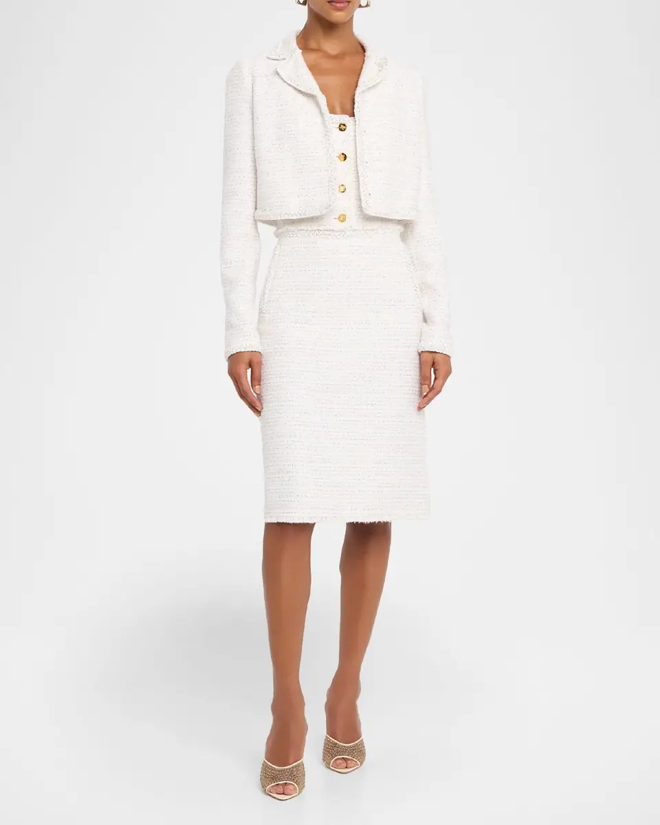 Giambattista Valli Paillette Tweed A-Line Skirt | Thumbnail 2 Giambattista Valli Paillette Tweed A-Line Skirt | Thumbnail 2