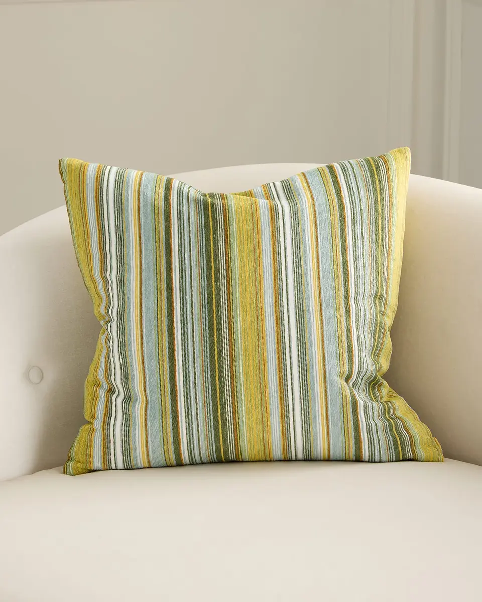 D.V. KAP Home Elevado Striped Pillow, 20" Square | Image 1 D.V. KAP Home Elevado Striped Pillow, 20" Square | Image 1