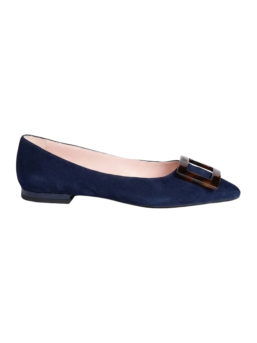 Gommettine Suede Ballerina Flats Gommettine Suede Ballerina Flats