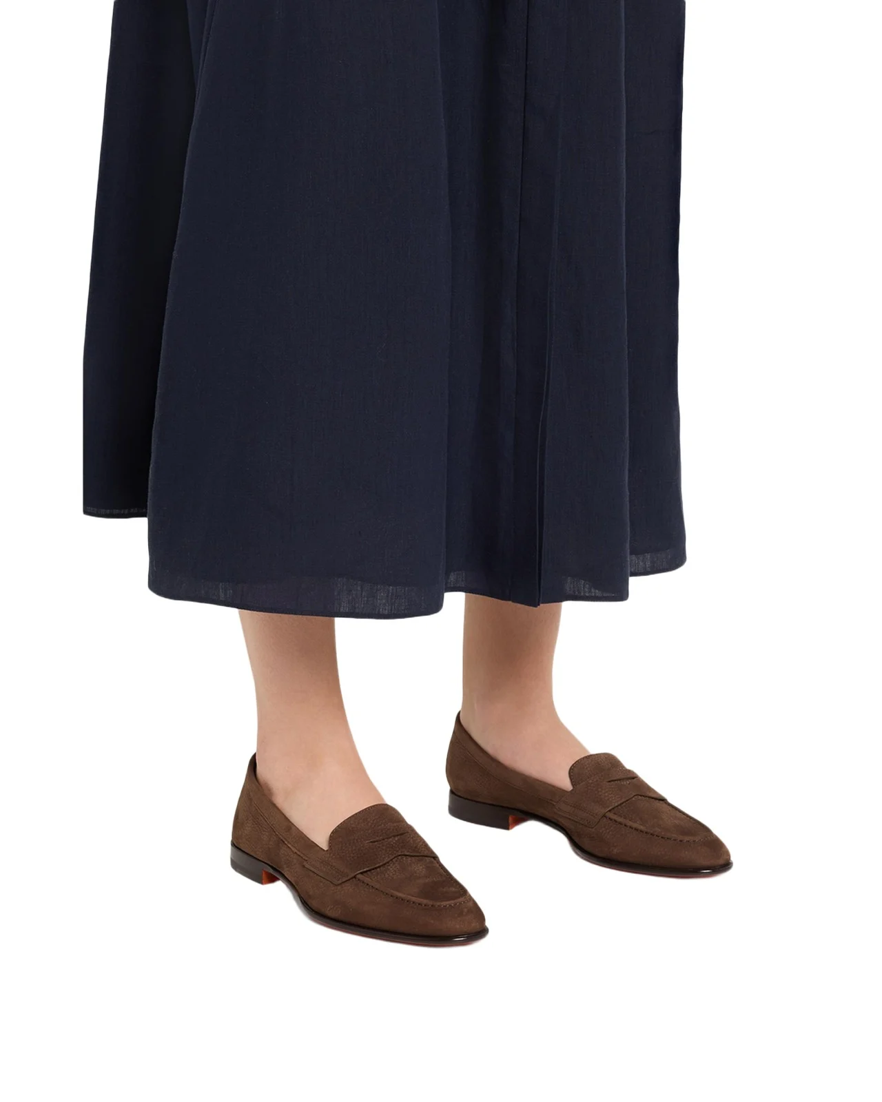 Suede Penny Loafers