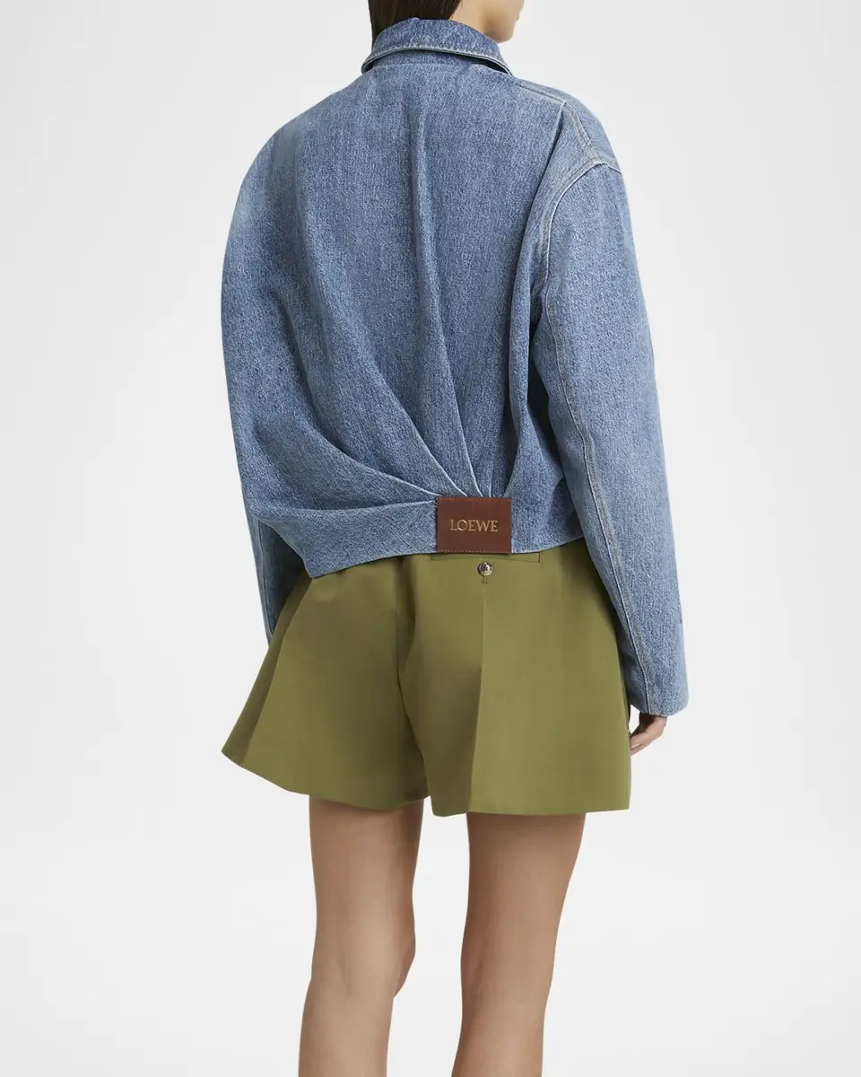 Loewe Draped Denim Bomber Jacket | Thumbnail 12 Loewe Draped Denim Bomber Jacket | Thumbnail 12