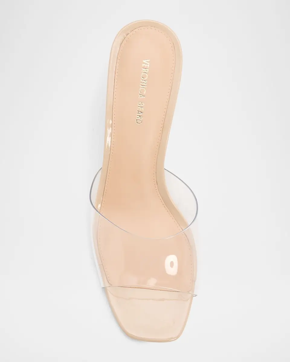 Veronica Beard 85mm Asha PVC Wedge Sandals | Thumbnail 6