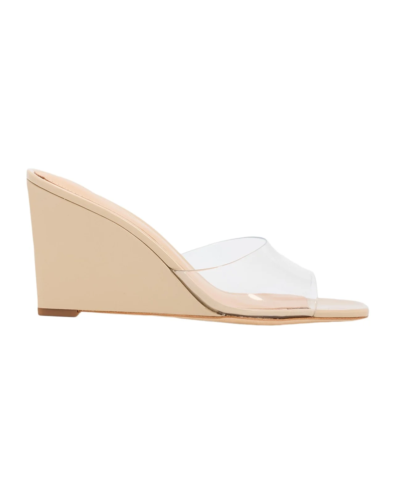 Veronica Beard 85mm Asha PVC Wedge Sandals