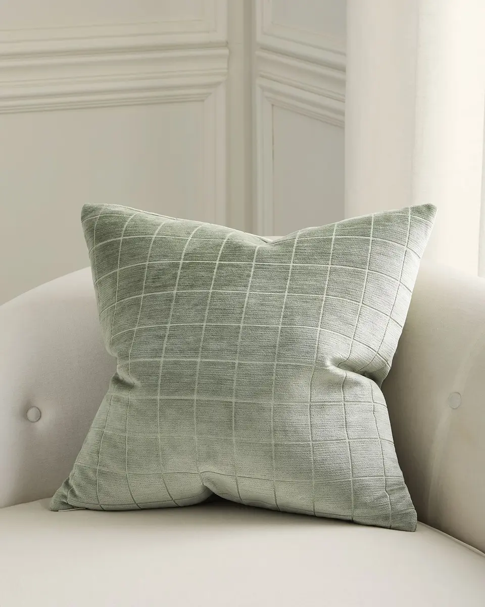 D.V. KAP Home Camden Check Decorative Pillow, 22" Square | Thumbnail 2 D.V. KAP Home Camden Check Decorative Pillow, 22" Square | Thumbnail 2