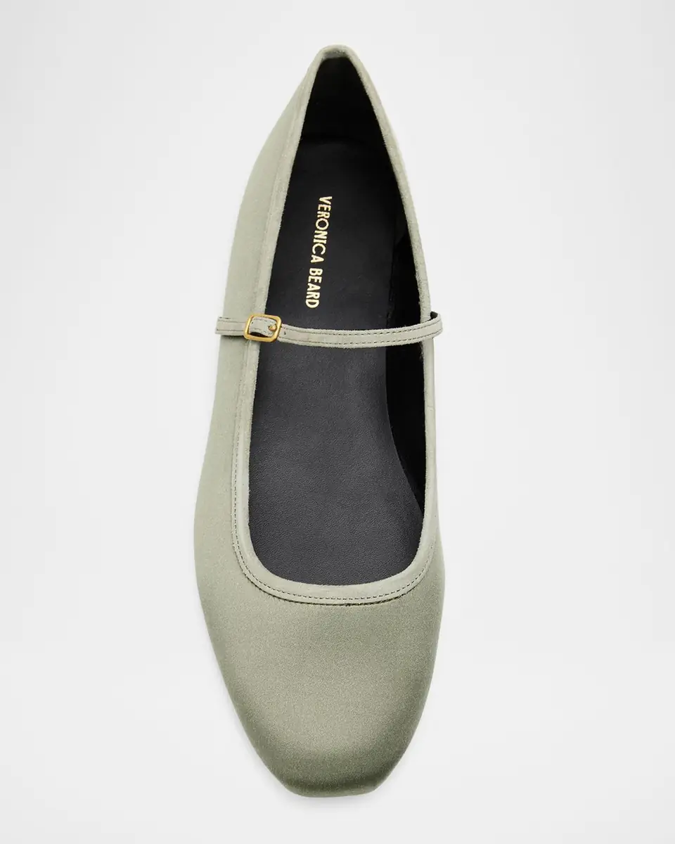 Veronica Beard Ellie Satin Ballerina Flats | Thumbnail 5