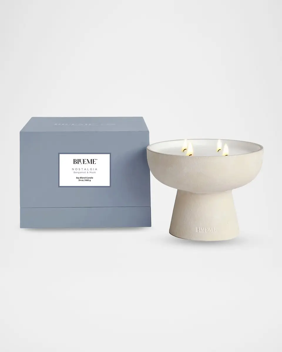 Blueme Nostalgia Large Candle - Bergamot & Musk | Thumbnail 2 Blueme Nostalgia Large Candle - Bergamot & Musk | Thumbnail 2